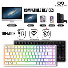Load image into Gallery viewer, RK84 Wireless Mechanical Keyboard Hot Swap RGB Tri-Mode Wireless