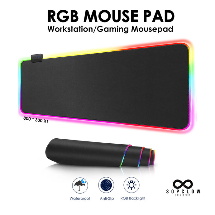 RGB Gaming Mouse Pad 800*300*4